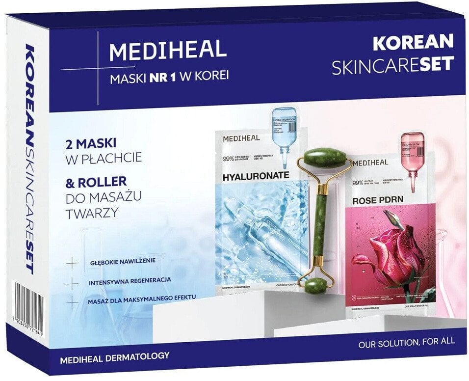 MEDIHEAL_SET Maseczki w płachcie 2x24ml + roller