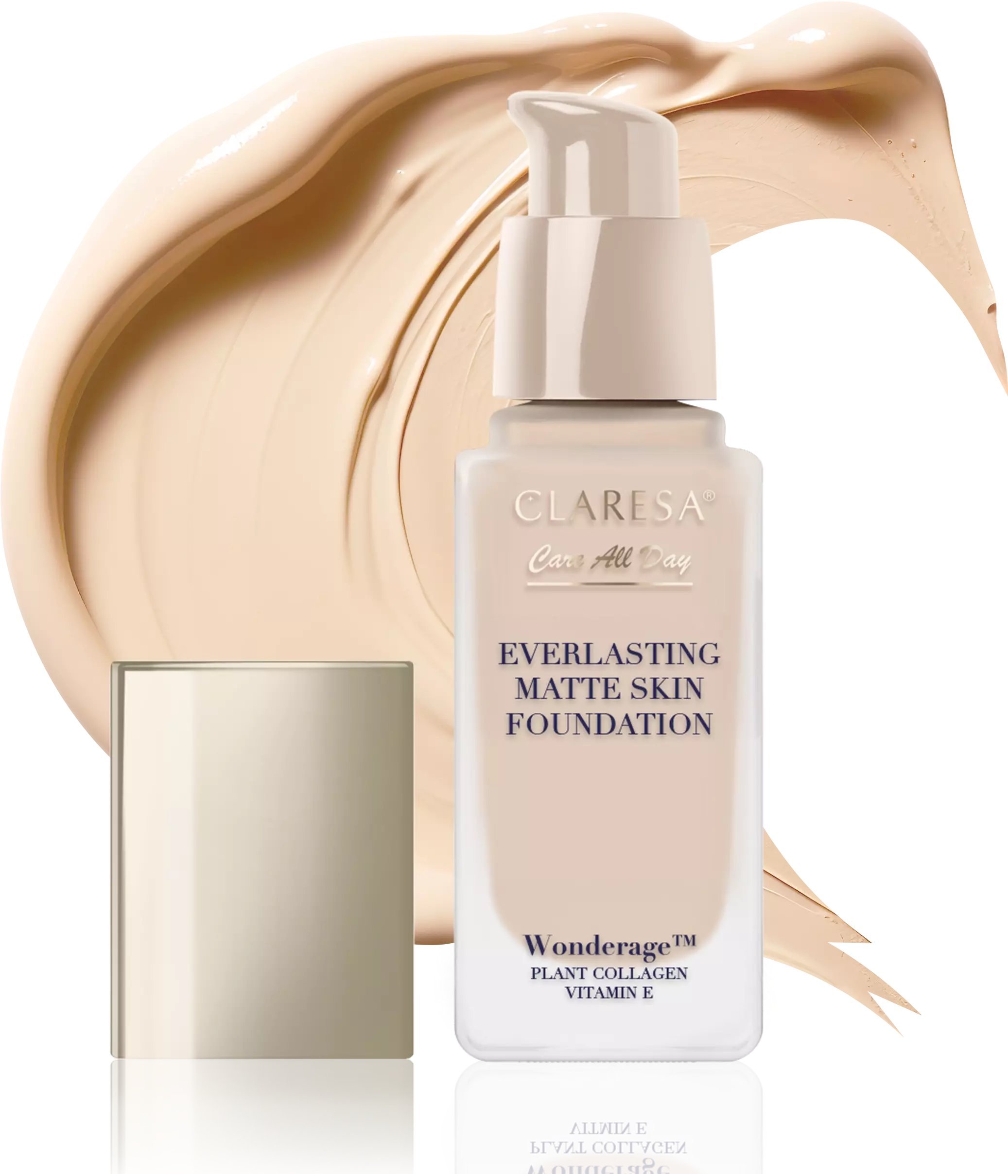 CLARESA_Care All Day Everlasting Matte Skin podkład smoothujący matujący 03 Vanilla 32ml