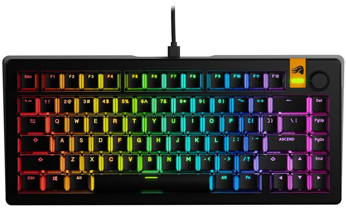 Klawiatura Glorious GMMK 3 HE Prebuilt Fox HE Switches (GLO-KB-GMMK3-75-PB-HE-W-BLK-US)