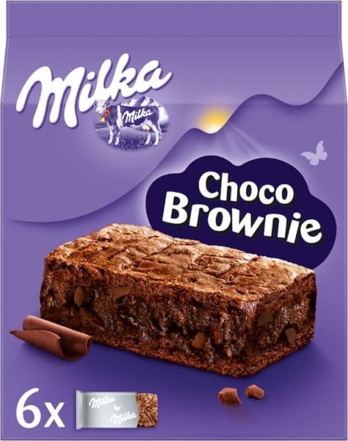 Ciastka MILKA Choco Brownie z czekoladą i kawałkami czekolady mlecznej 6 szt
