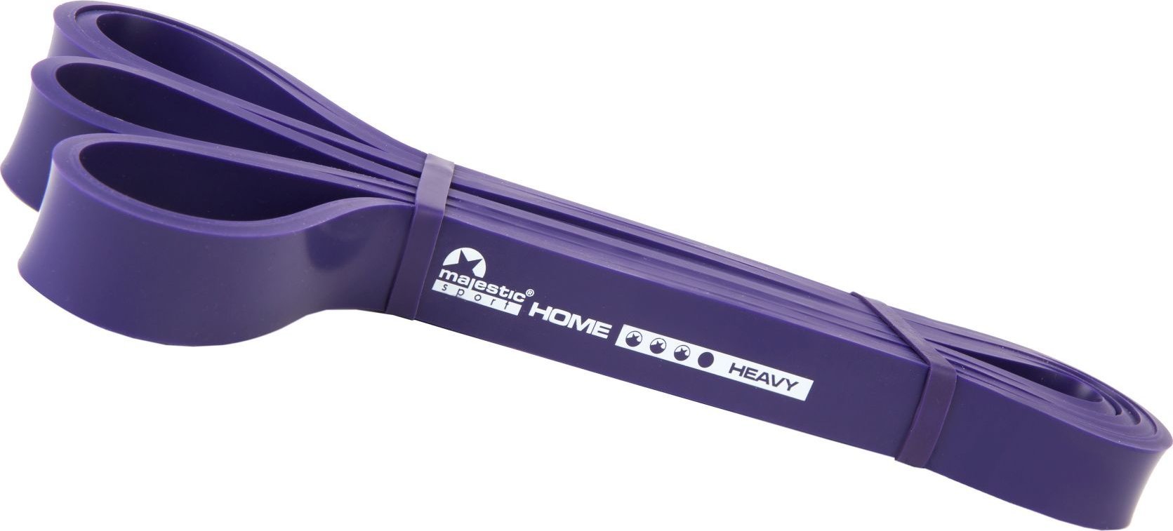Guma do ćwiczeń Majestic Sport HOME BAND 2080x4,5x21 mm HEAVY fioletowa