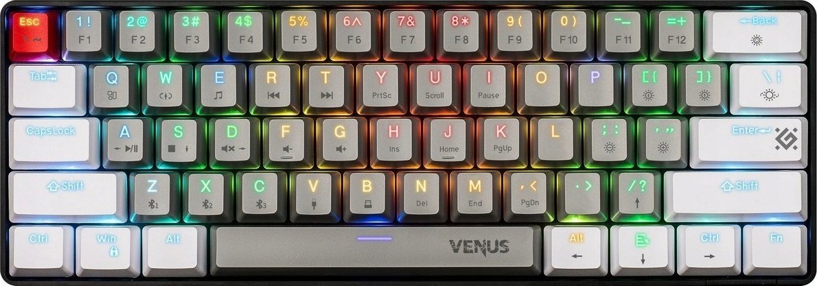 ML KLAWIATURA DEFENDER VENUS GK-415 RF+BT MECHANIC OUTEMU RED