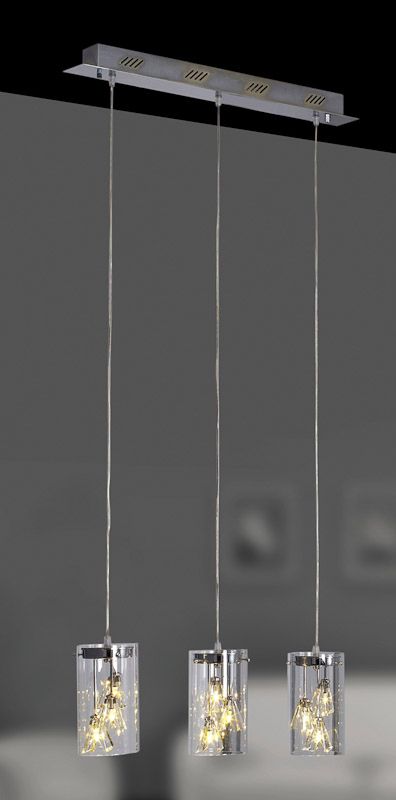 Lampa wisząca Italux Shine nowoczesna chrom (MD4507-9A)