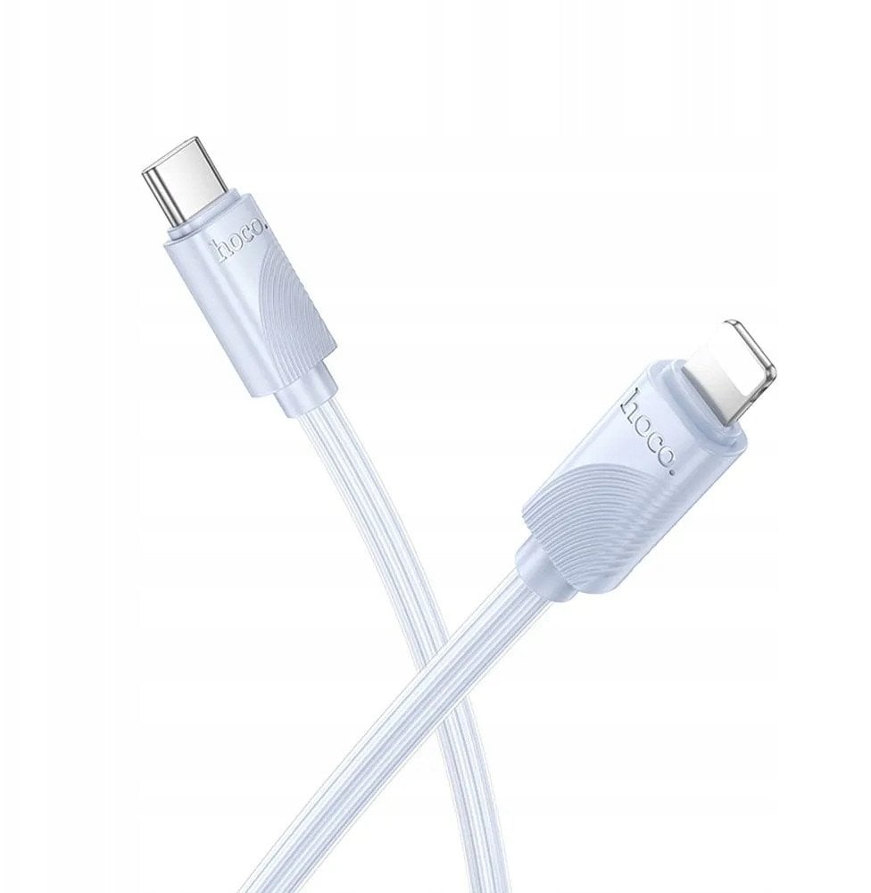 Kabel USB C do Lightning Hoco PD 27W X114 1 m niebieski