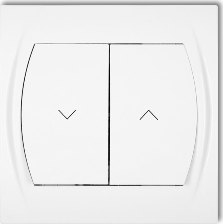 Karlik łącznik żaluzjowy biały (LWP-8)