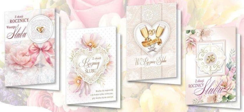 Karnet B6 z naklejkami hologr. Rocznica (10szt)