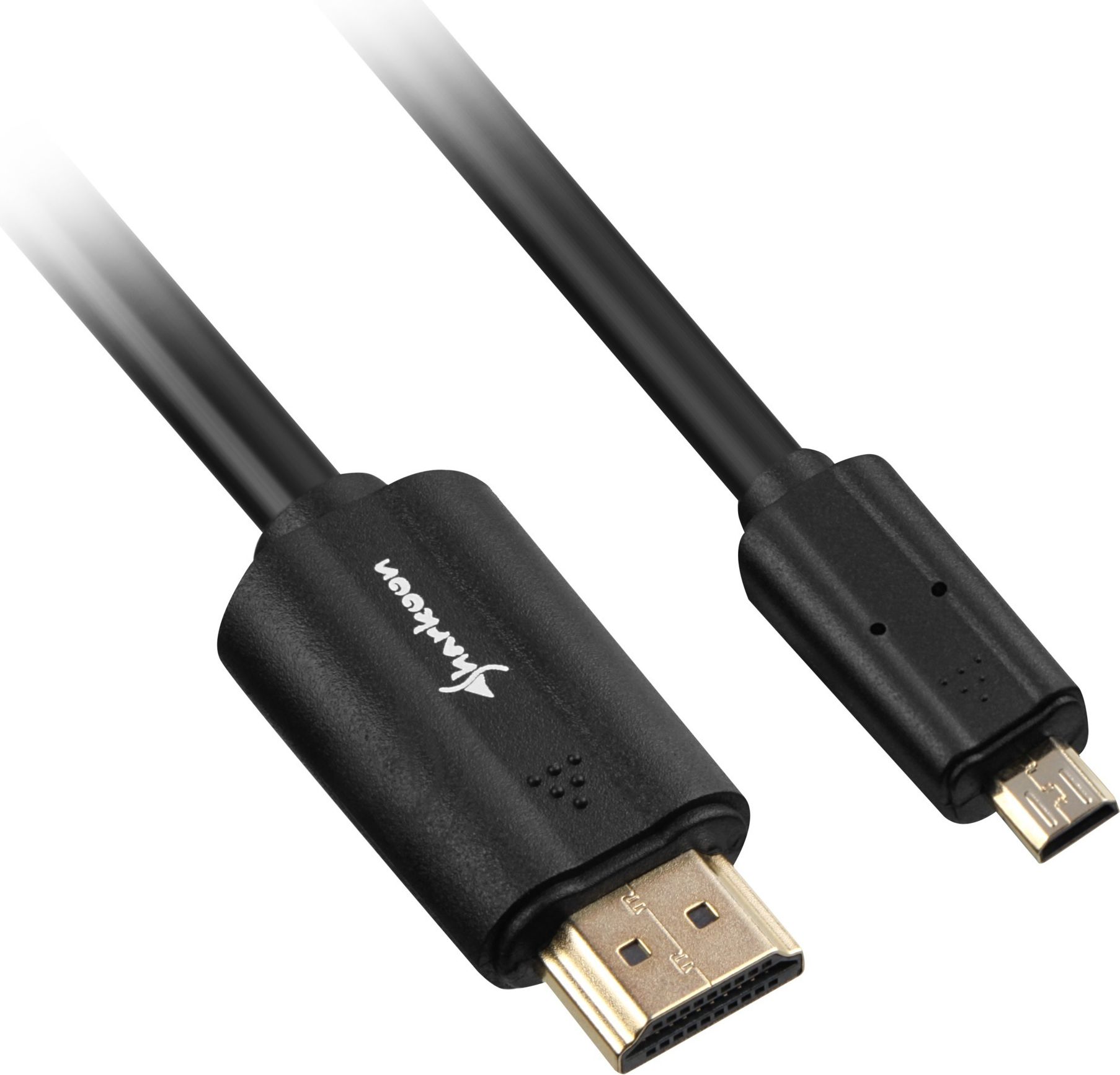 Kabel Sharkoon HDMI Micro - HDMI 1.5m czarny (4044951017973)
