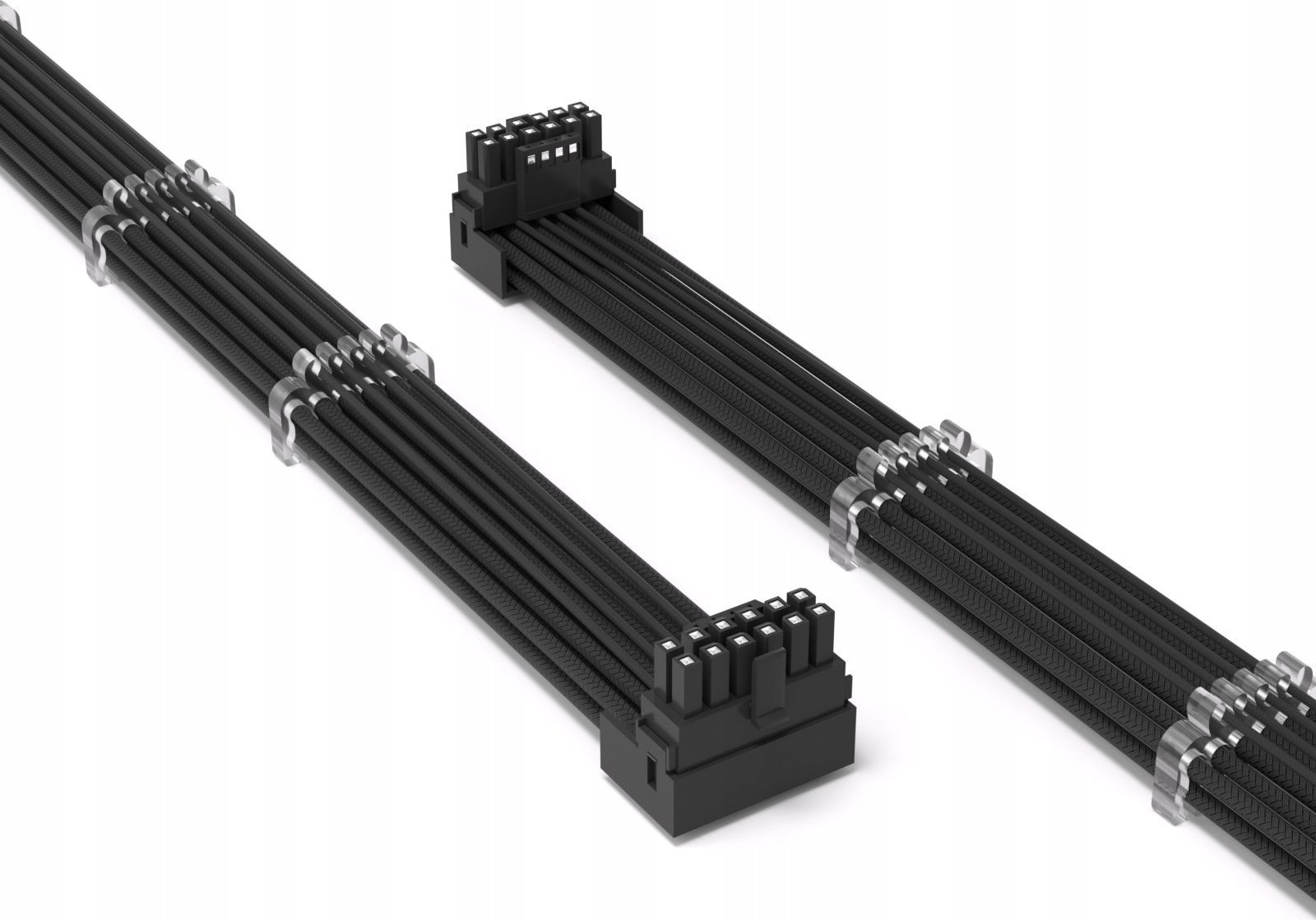 QingSea 12VHPWR - PCIe 12-pin x2, 0.3m, Czarny (Q3X QINGSEA 12VHWPR TO 12VHPWR PCIE 5.0 4P DOWN BLACK)