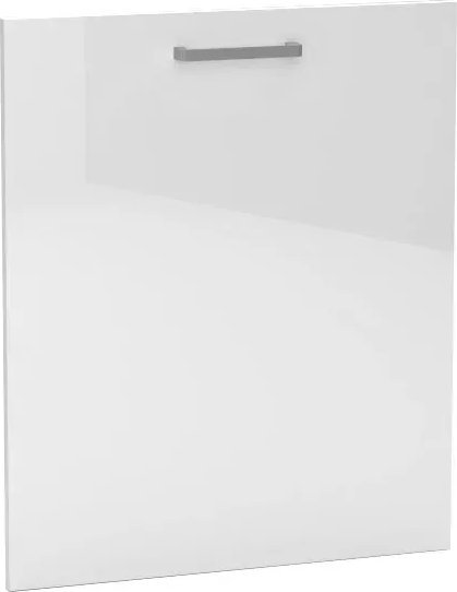 Elior Biały minimalistyczny front z uchwytem do zmywarki - Elora 20X 45 cm połysk