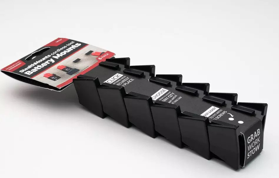 Milwaukee Uchwyty do baterii akumulatorów Milwaukee M12 zestaw 6 sztuk StealthMounts