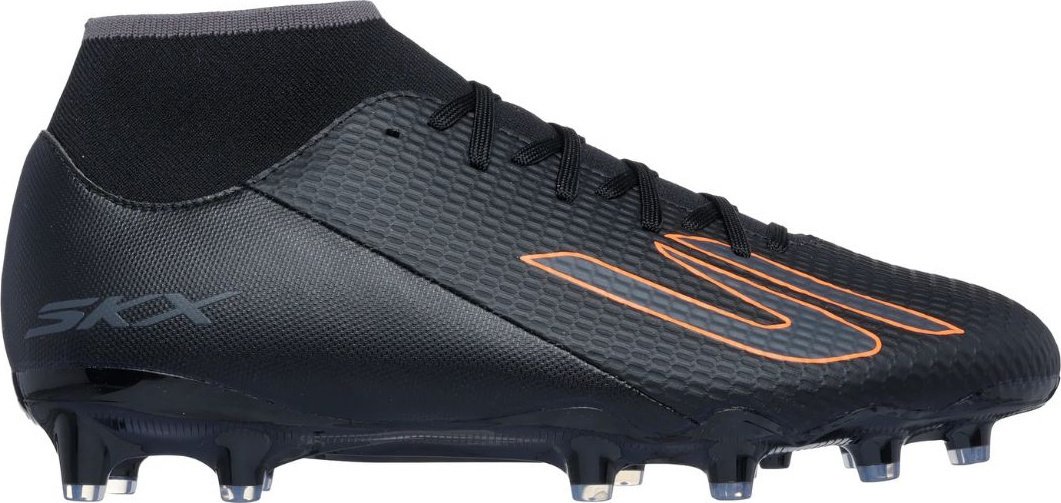 Buty piłkarskie Skechers Academy AG SKX_2 czarno-pomarańczowe 252122 BKOR 42