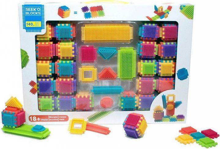 DK Klocki konstrukcyjne Wafle Jeżyki Grzebyki 144 el.