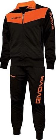 Givova Dres sportowy Visa Givova czarno-pomarańczowy fluo L