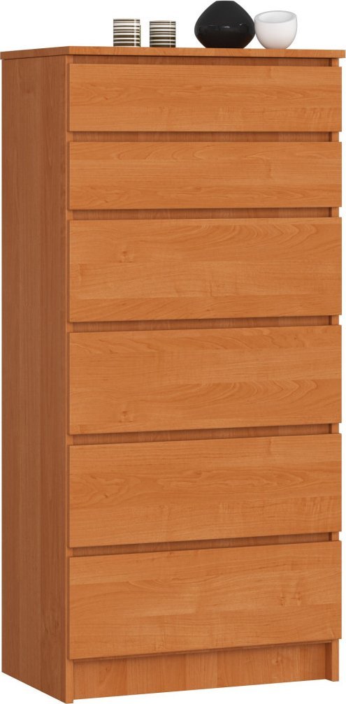 Fabryka Mebli Akord KOMODA K 60 cm 6 SZUFLAD OLCHA