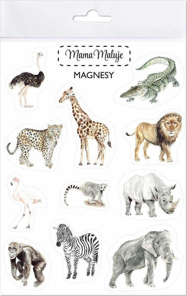 Mama Maluje Magnesy Zwierzęta Afryki