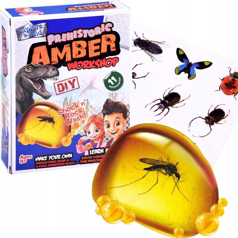 Jokomisiada Zestaw kreatywny prehistoryczny bursztyn ZA2923