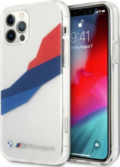 BMW Etui BMW BMHCP12LSKTGT iPhone 12 Pro Max 6,7" transparent hardcase Motorsport Tricolor