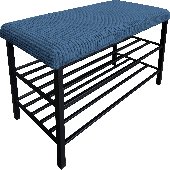 Szafka na buty Regał Półka stelaż czarny POSO 5