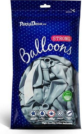 KIK Balony Strong 30cm Misty pastelowy błękit 100szt
