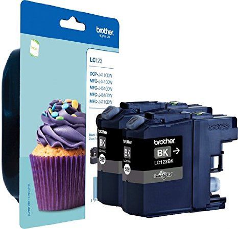 Tusz Brother tusz oryginalny Ink LC-123BKBP2DR czarny
