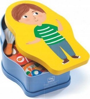 Djeco Djeco Mediniai magnetai ir metalinė dėžutė - Profesijas