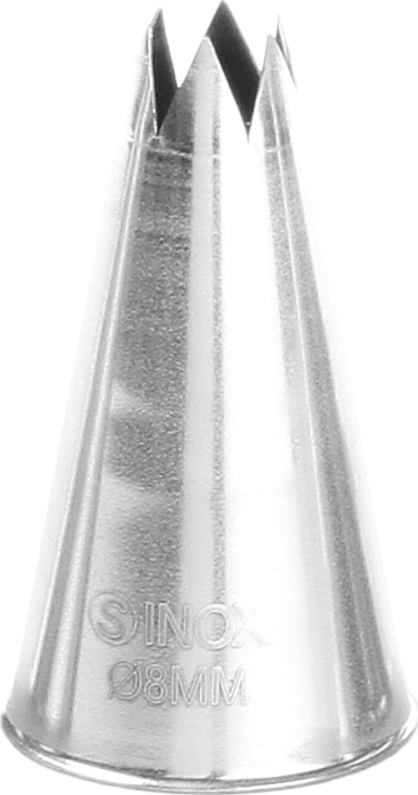 Hendi Końcówka tylka gwiazdka do rękawów worków cukierniczych stalowa śr. 8mm - HENDI 551387 Końcówka tylka gwiazdka do rękawów worków cukierniczych s