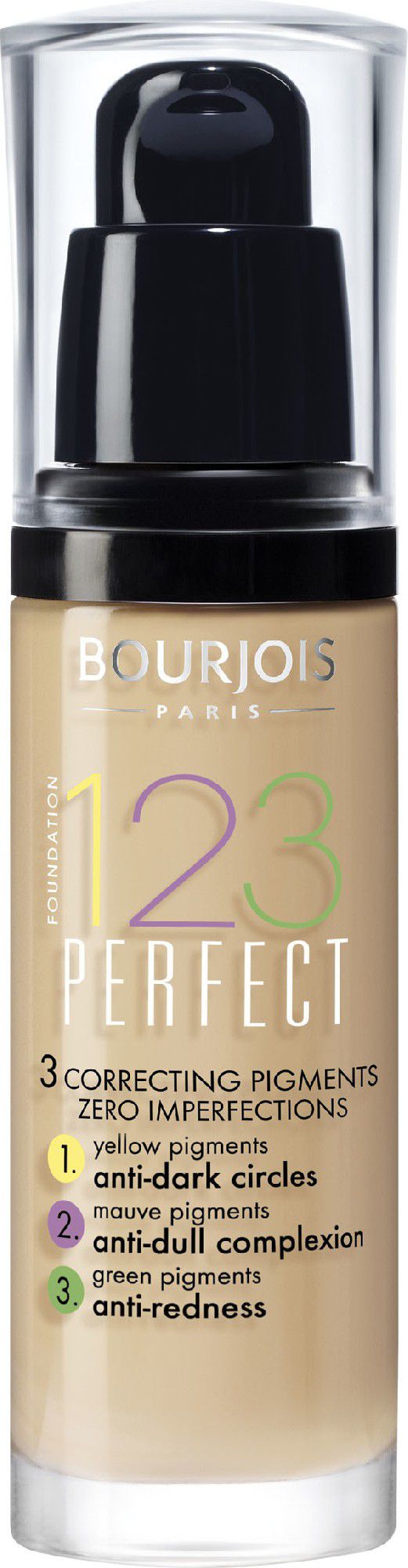 Bourjois Paris 123 Perfect Foundation 16 Hour 51 Light Vanilla 30ml