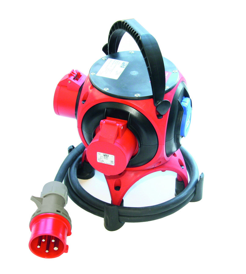 PCE Rozdzielnica przenośna z tworzywa typ "Pegasus" 16/5 2x16/5 2xGS IP44 - 9034003R