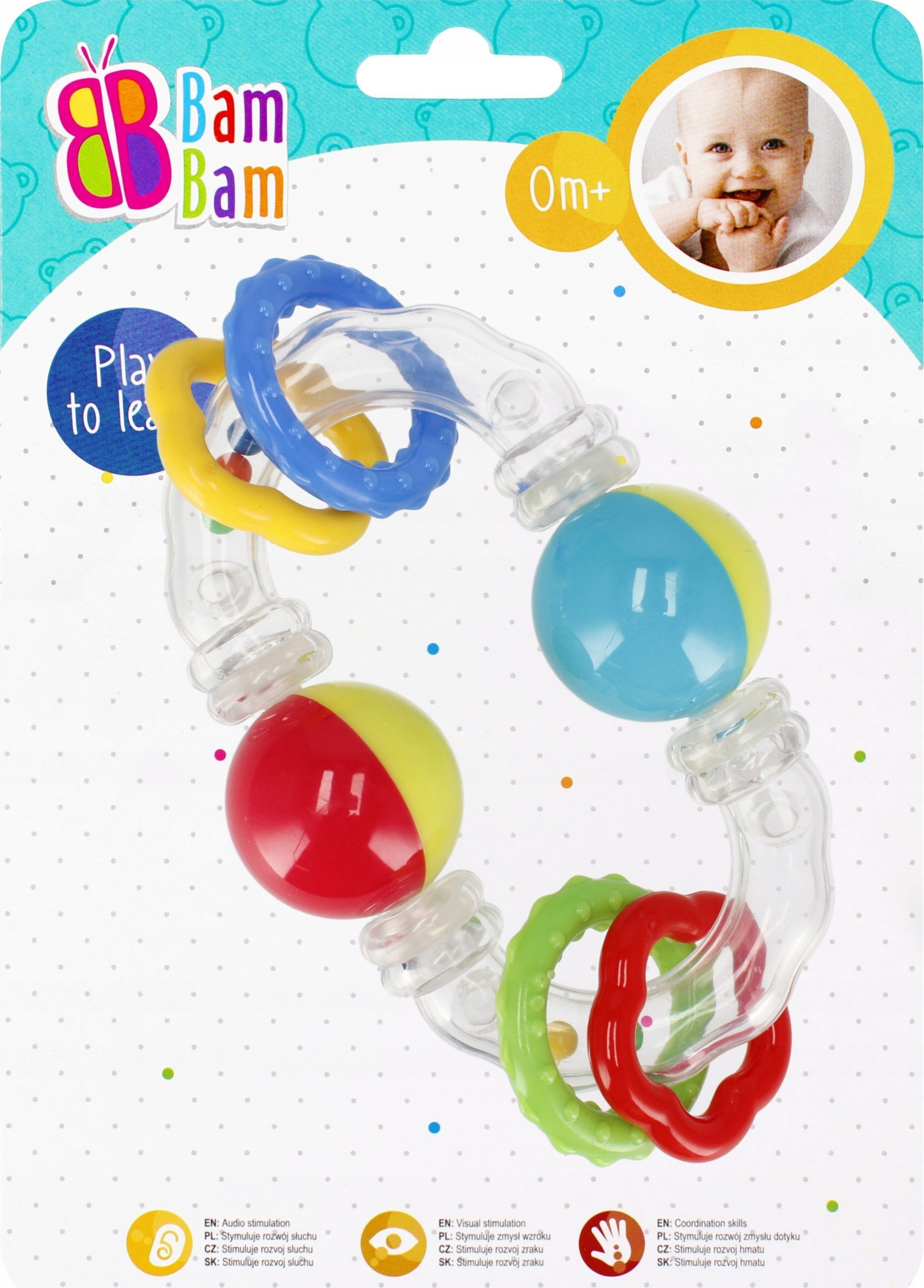 BamBam BAM BAM GRZECHOTKA KULKA 15X20X4 B/C 60/120