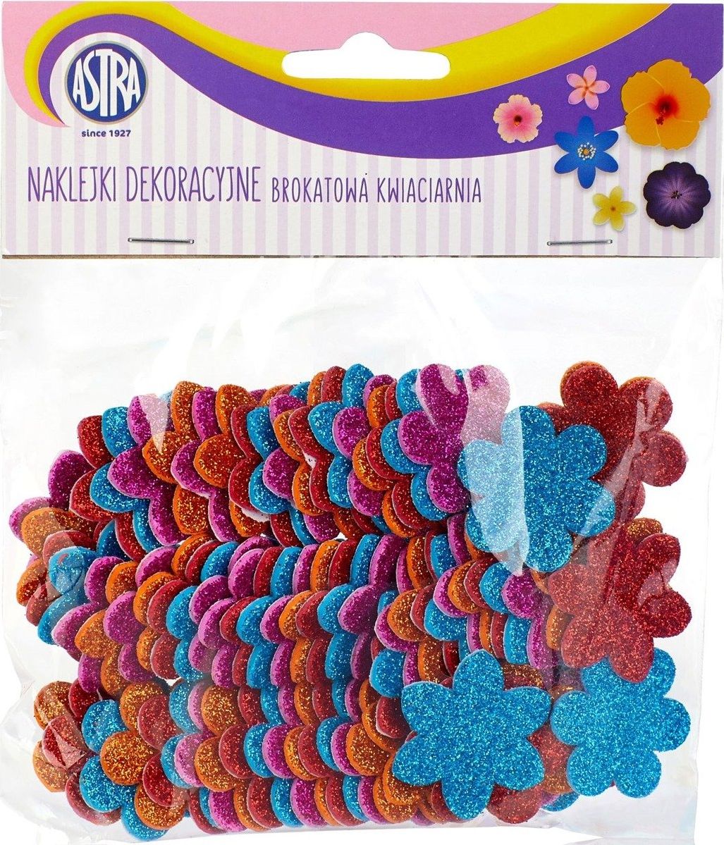 Astra Astra Naklejki Dekoracyjne Brokatowa Kwiaciarnia uniwersalny