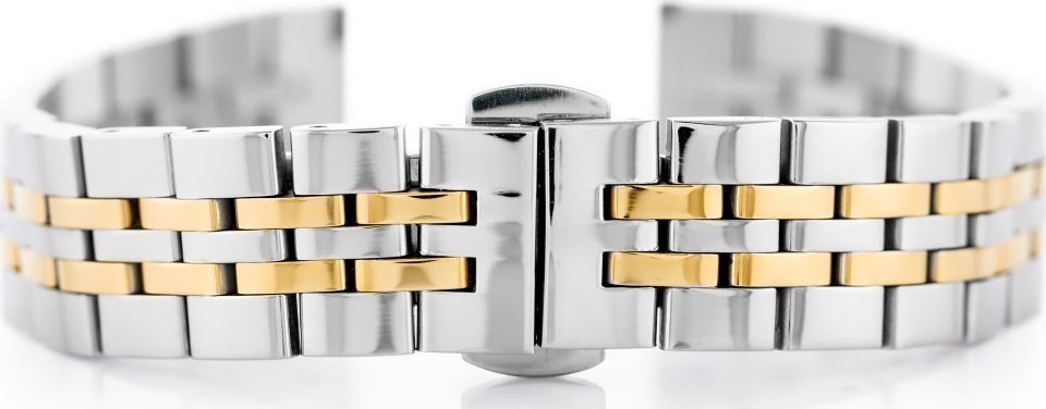 Bransoleta Pacific Model 4 - srebrno-złota 14mm