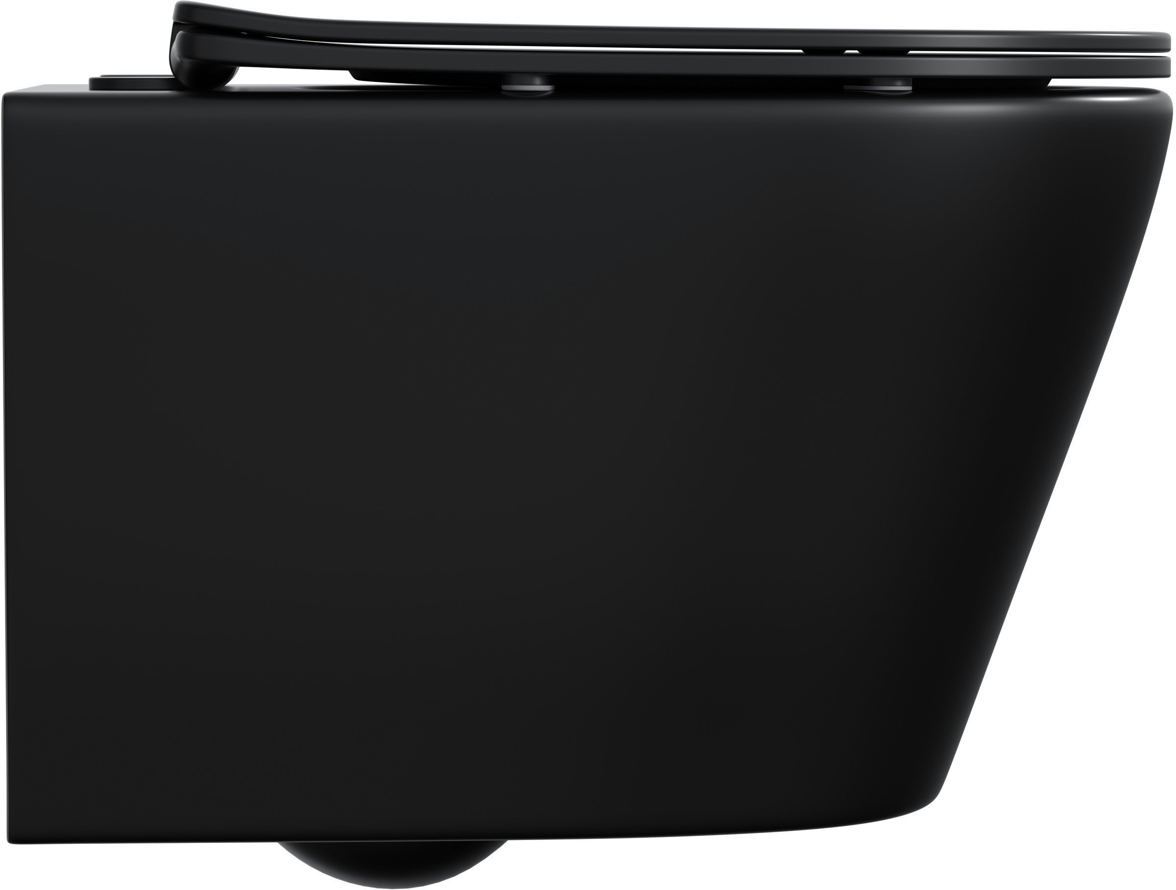 WC HUNG ME125-MB WITH COVER BLACK