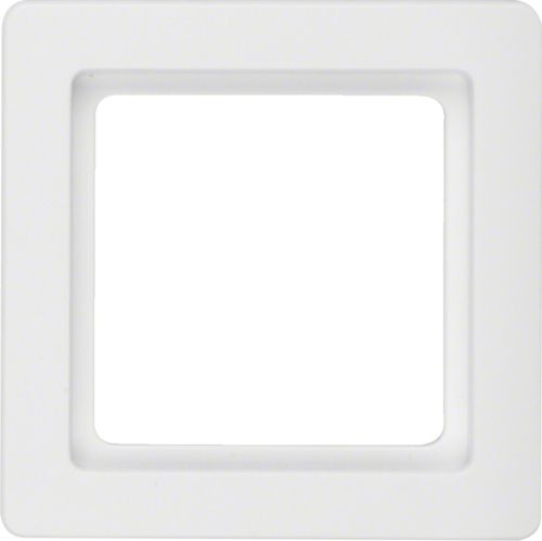 Berker Ramka pojedyncza Q.1 pozioma/pionowa śnieżnobiała aksamit (10116089)