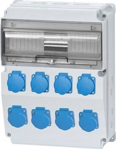 F-Elektro Rozdzielnica CAJA 8x230V 12M IP65