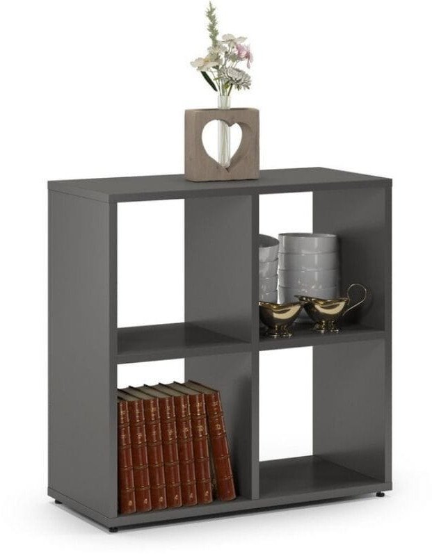 Regał biblioteczka, ETAP, 68x30x68 cm, grafit, mat