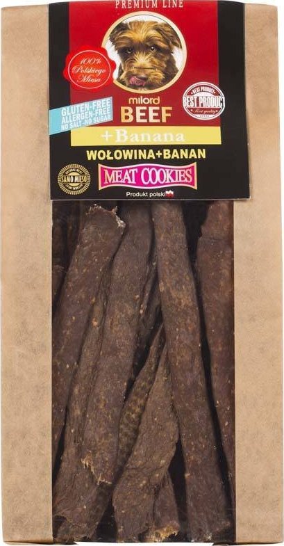 Ciastka dla psa Milord wołowina i banan 80 g