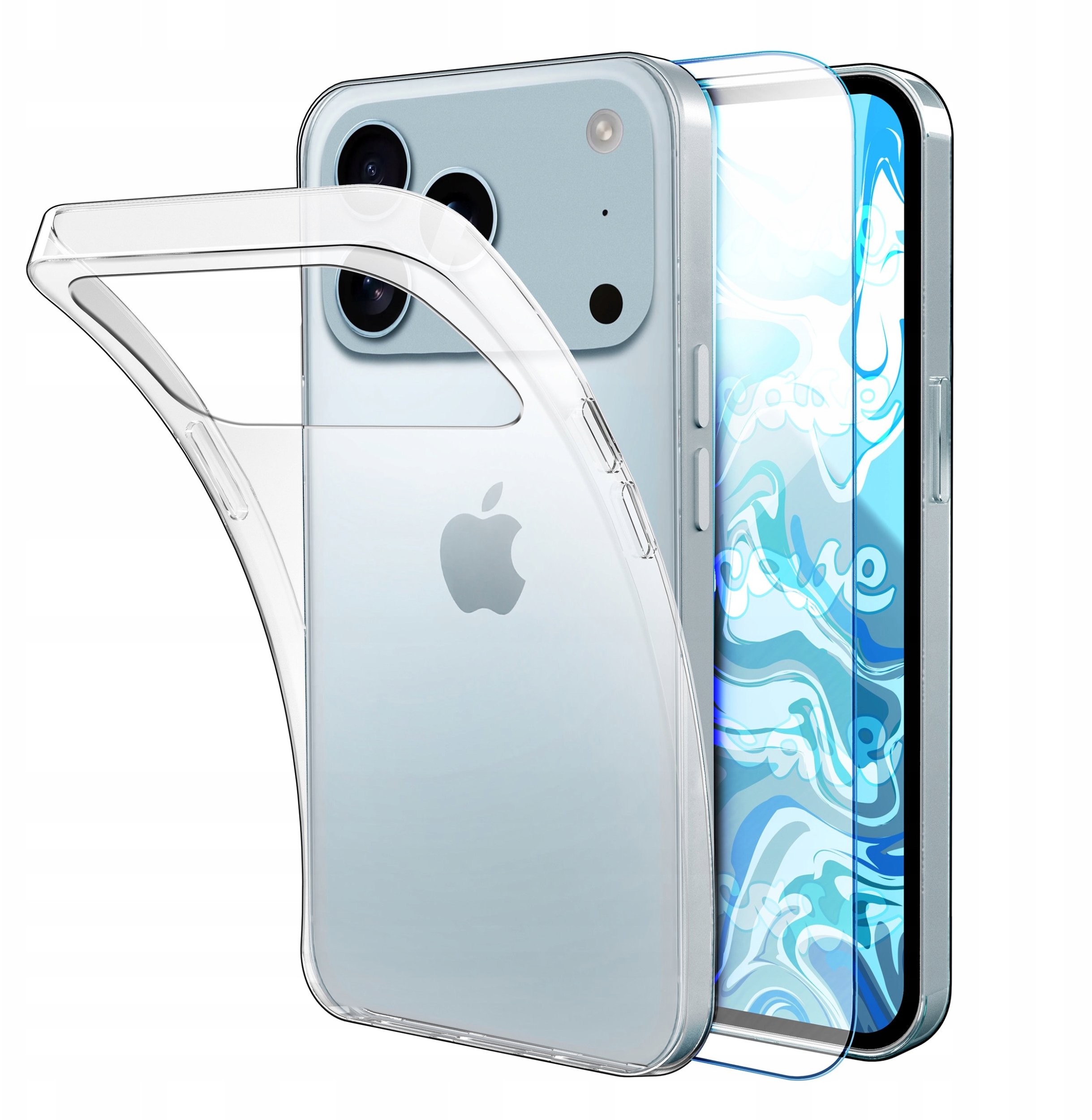 Etui Do Apple iPhone 17 Pro Max (Przezroczyste, Silikonowe, Obudowa) Szkło