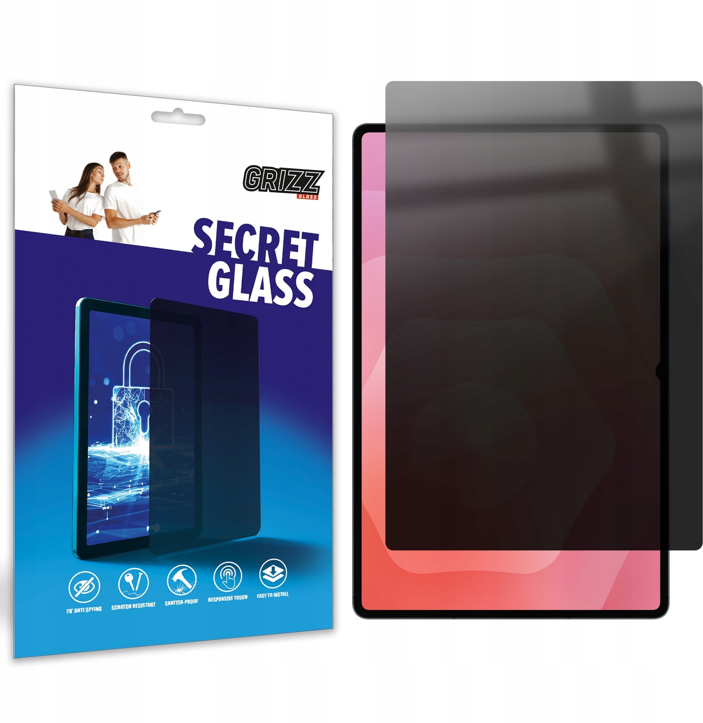 GrizzGlass Matowe szkło prywatyzujące SecretGlass do Samsung Galaxy Tab S11 Ultra