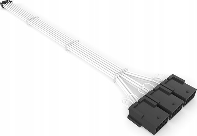 QingSea Adapter przejściówka Przedłużacz 3*8 PIN 12VHPWR 12+4 PIN 600W 16 AWG