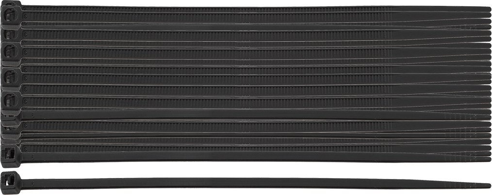 Neo Opaski zaciskowe EXTREME 2.5 × 80 mm, czarne, 100 szt.