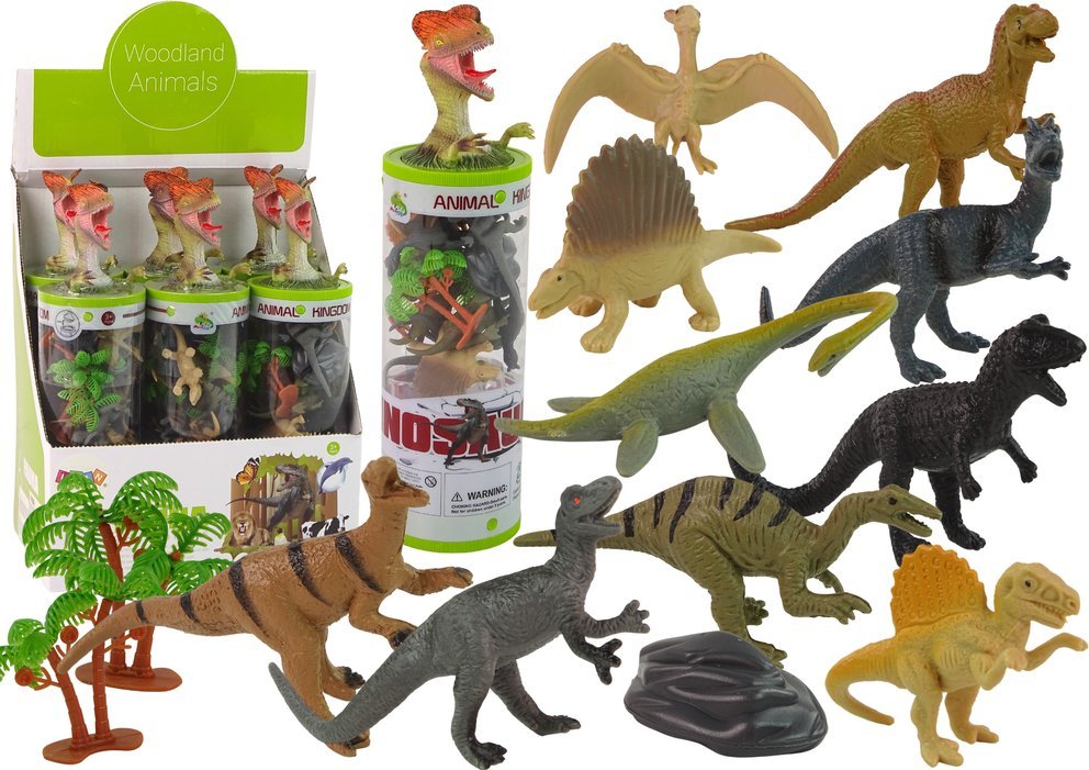 Figurka Triton Zestaw Figurek Dinozaury w Tubie Park Akcesoria 12 El.