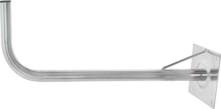 Blow Uchwyt maszt antenowy ścienny gięty z płytą czołową wzmacniany 40/660 cynkowany