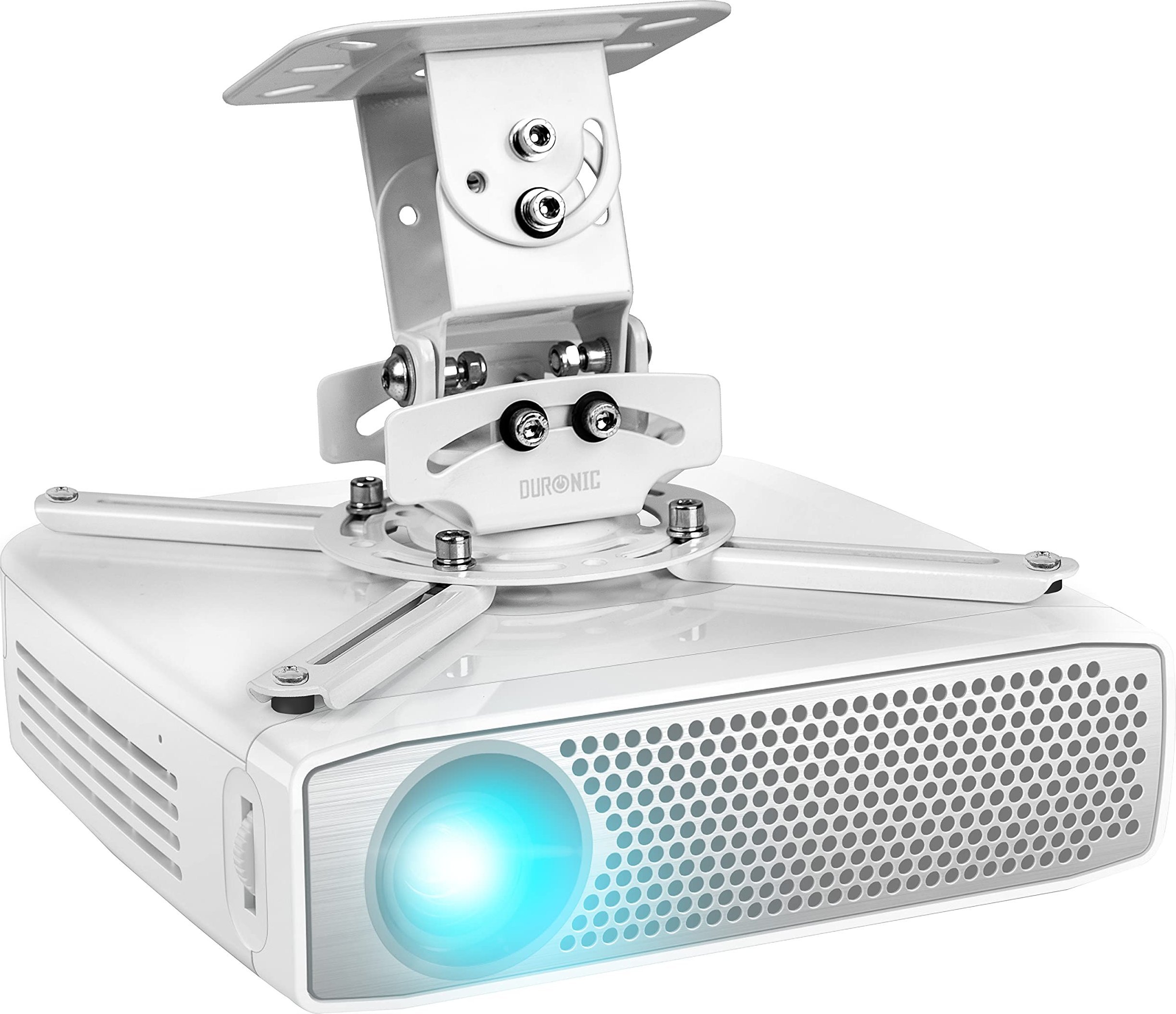 Uchwyt do projektorów Duronic PB05XB - Uchwyt projektora sufitowy / ścienny, biały