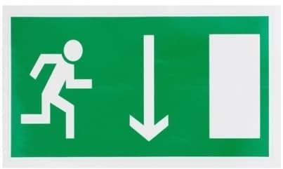 STICKER LEFT EXIT 100X180MM