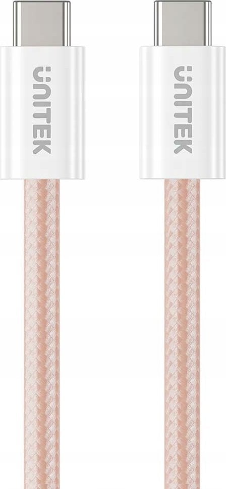 Kabel USB Unitek USB-C - USB-C 1 m Różowy (C14141APK01-1M)