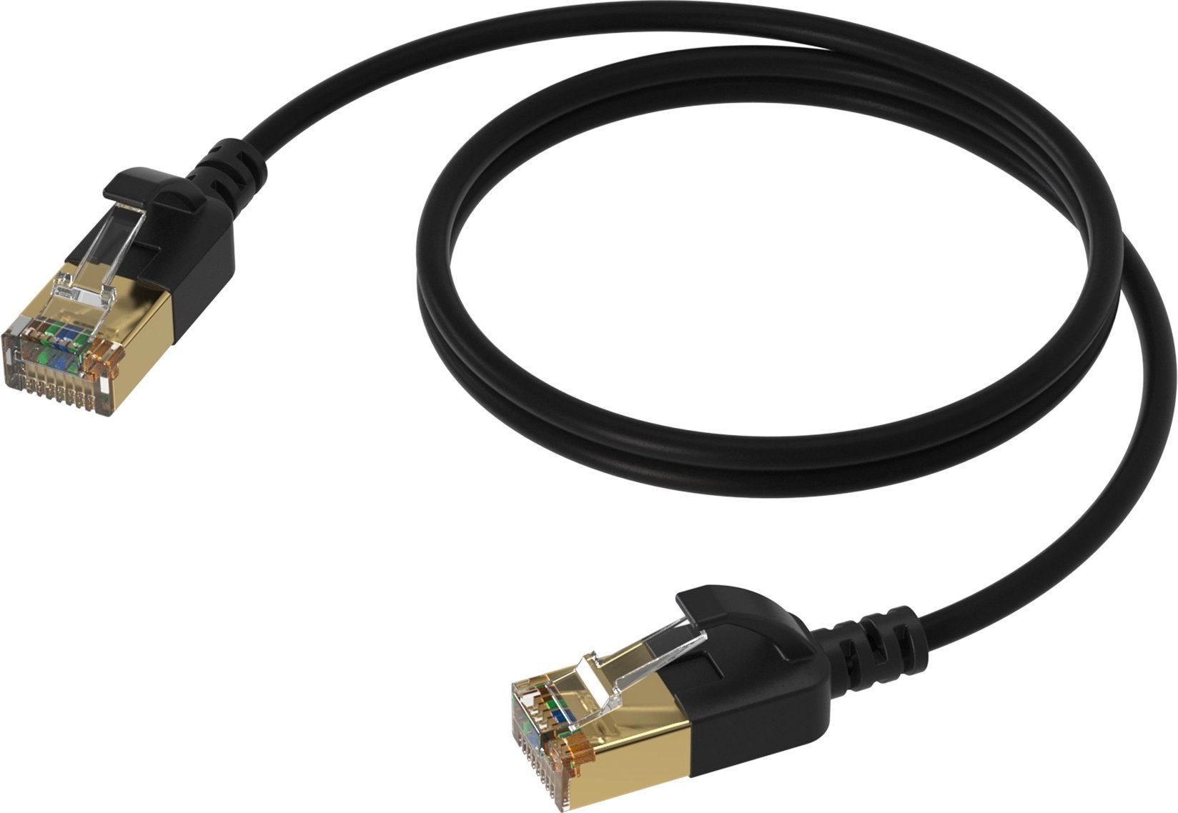 Procab PROCAB CSD570B/0.5 Kabel sieciowy Slimline - CAT7 RJ45 U/FTP Wersja czarna - 0,5 metra