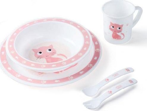 Canpol Plastikowy zestaw stołowy Cute Animals, Kotek 4/401 Canpol babies