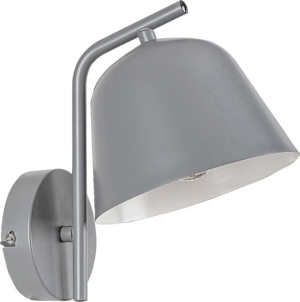 Kinkiet Rabalux Metalowa lampa ścienna Malia loftowy kinkiet do sypialni szary