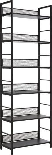 Signal Regał 6 półek na książki metalowy RAW R6 czarny