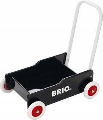 Brio Pchacz Drewniany Do Nauki Chodzenia Black